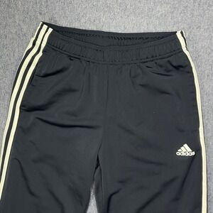 Adidas Track Pants Mens Navy Blue Three Stripe Training Workout Joggers Medium‎